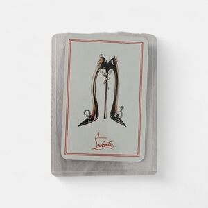 Christian Louboutin High Heel Art Card with Red Accents